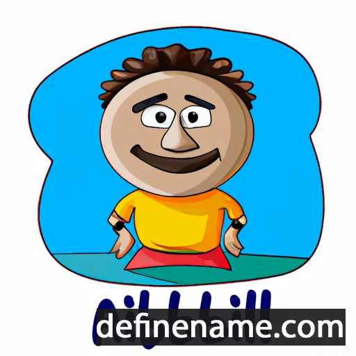 cartoon of the name Adilbish