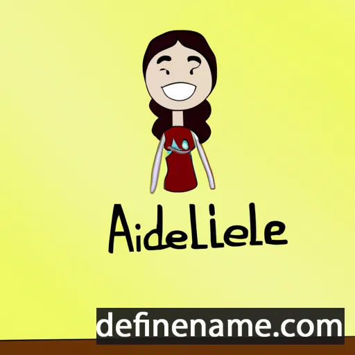 cartoon of the name Adilene