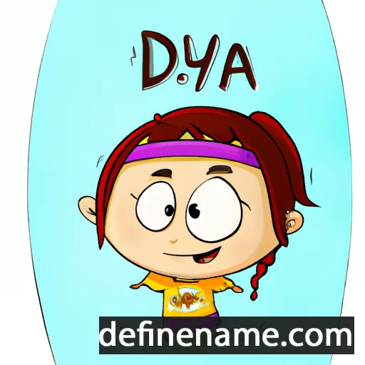 cartoon of the name Adilya