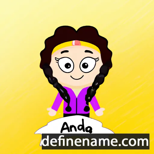 cartoon of the name Adnana