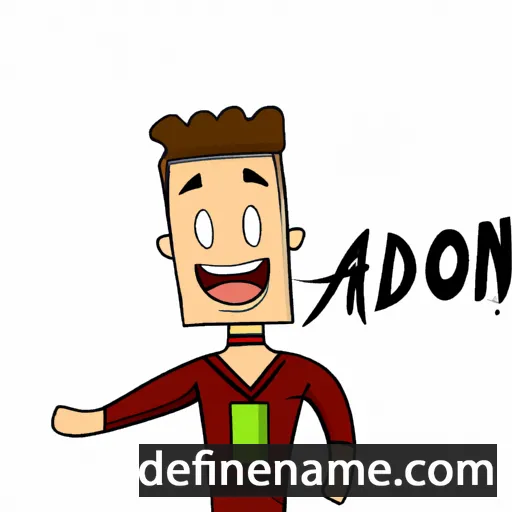 cartoon of the name Adon