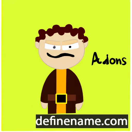 cartoon of the name Adonías