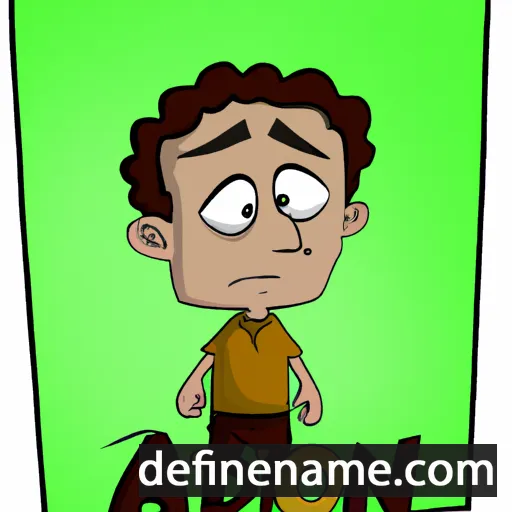 cartoon of the name Adoni