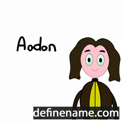 cartoon of the name Adonia