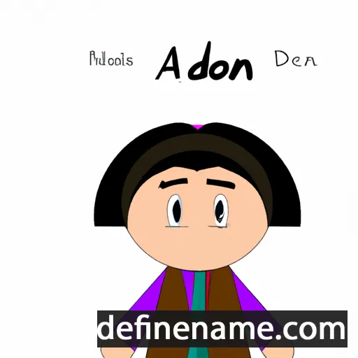 Adoniah cartoon