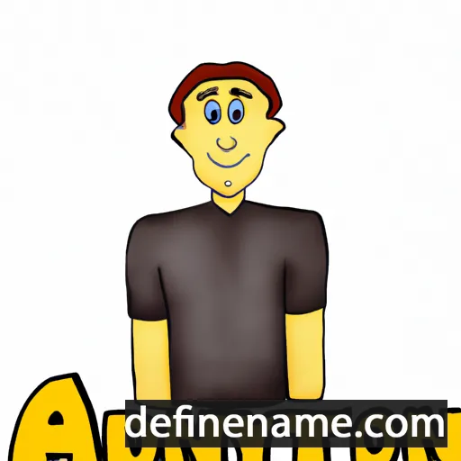 cartoon of the name Adontay