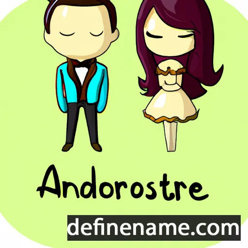 cartoon of the name Adorestine