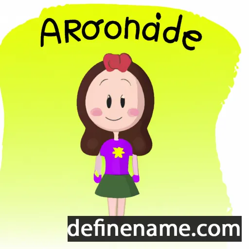 cartoon of the name Adorine