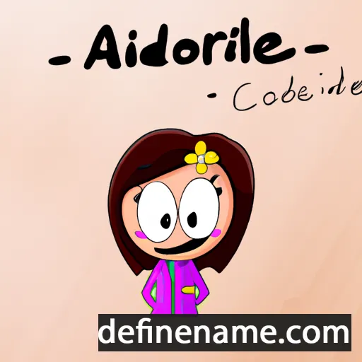 cartoon of the name Adorlée