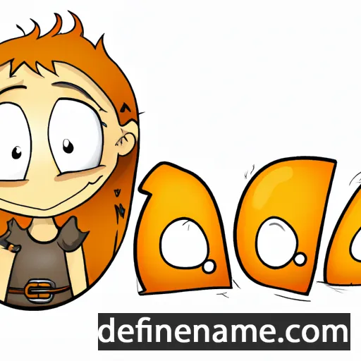 cartoon of the name Adra