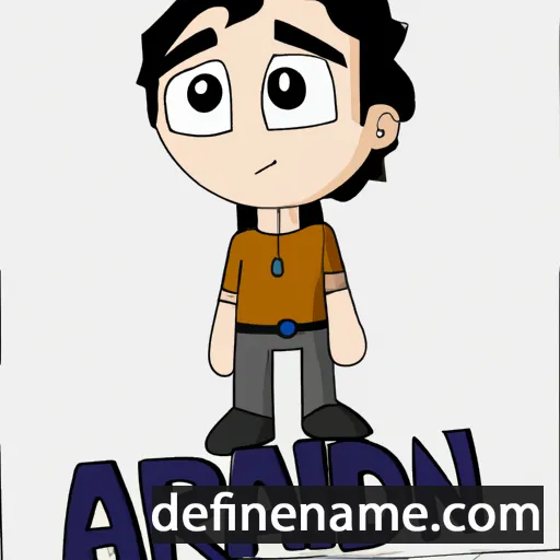 cartoon of the name Adrán