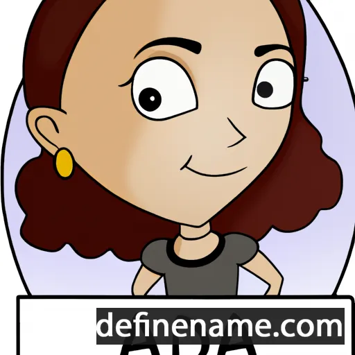 cartoon of the name Adra