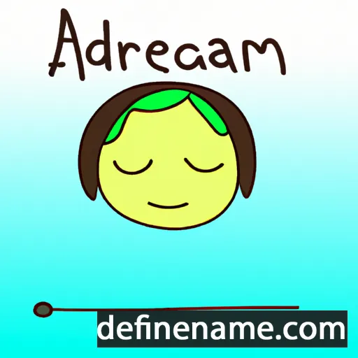 cartoon of the name Adream