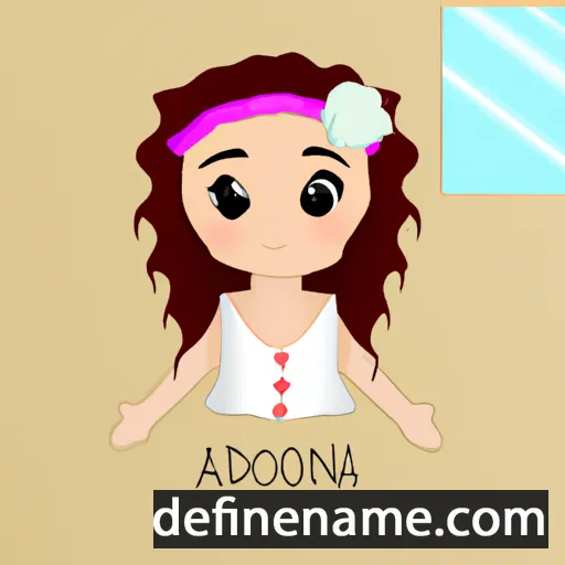 cartoon of the name Adreona