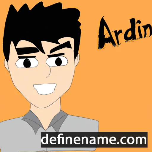 cartoon of the name Adrían