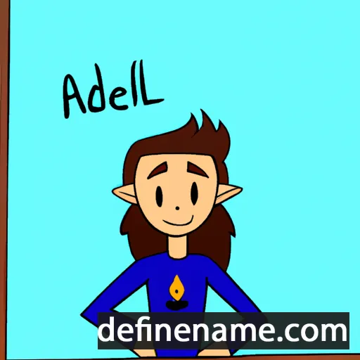 Adríel cartoon