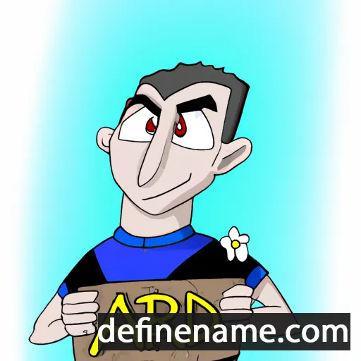 cartoon of the name Adri