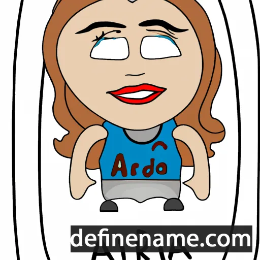 cartoon of the name Adria