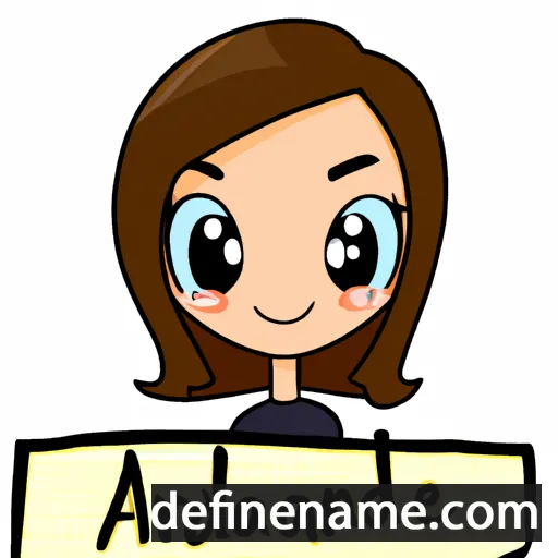 cartoon of the name Adriane