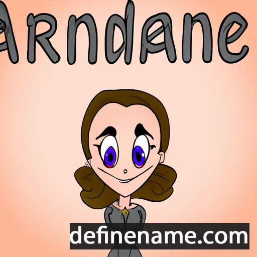 cartoon of the name Adriane