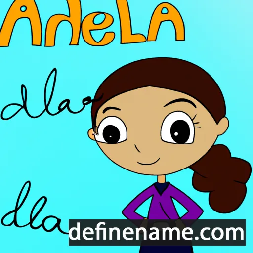 Adriela cartoon