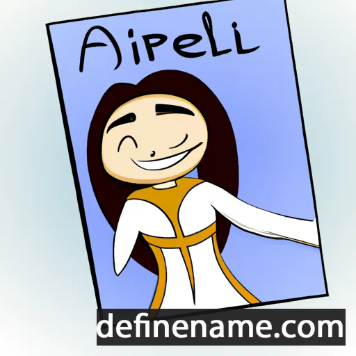 cartoon of the name Adrieli