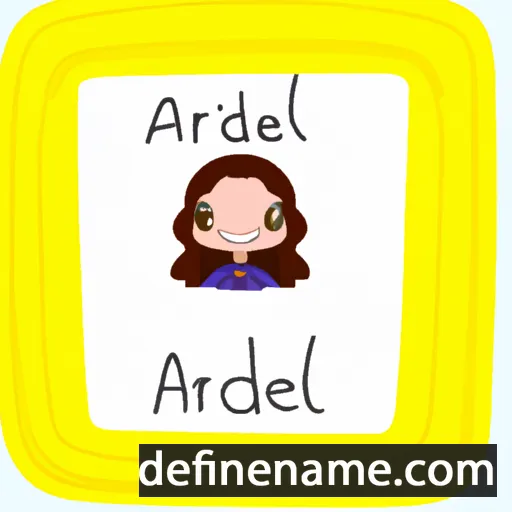 cartoon of the name Adrielle