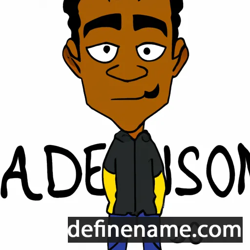 cartoon of the name Adrielson