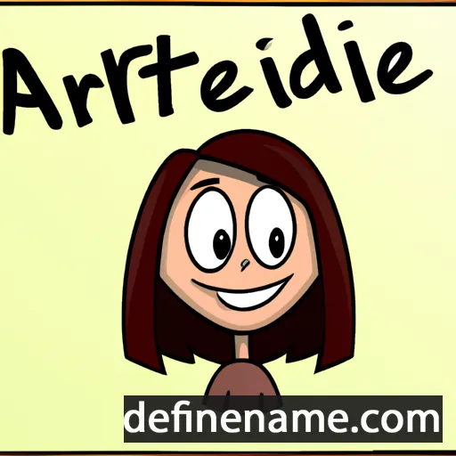 cartoon of the name Adriette