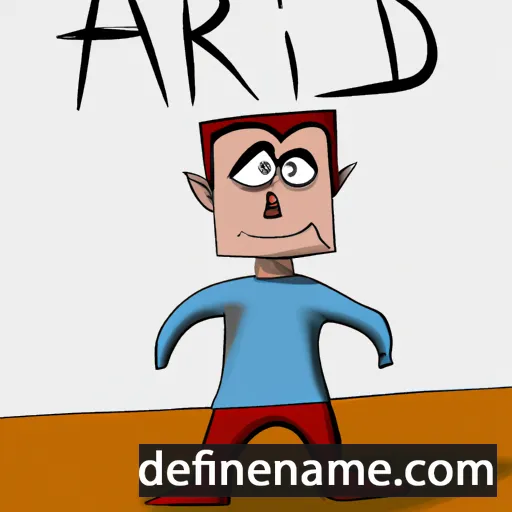 cartoon of the name Adrik