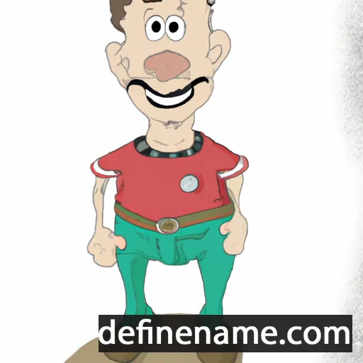 cartoon of the name Adroaldo