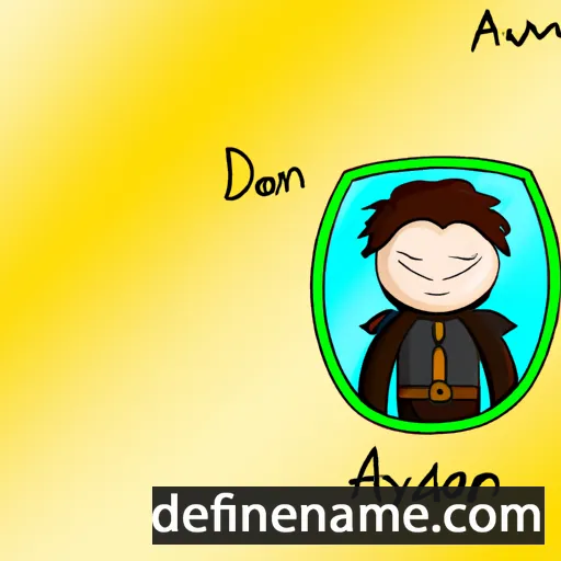 cartoon of the name Adryann