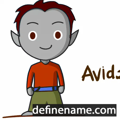 cartoon of the name Advaidh