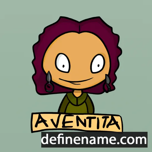 cartoon of the name Adventa