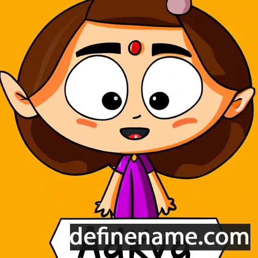 cartoon of the name Advika