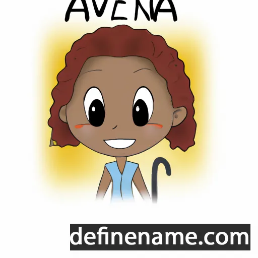 cartoon of the name Adwena