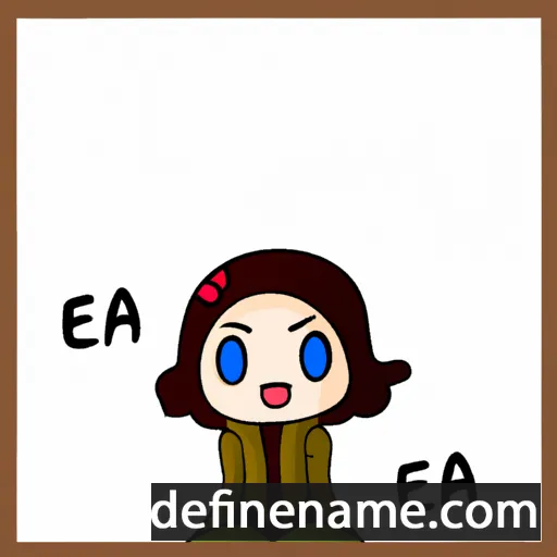 cartoon of the name Ae-ra