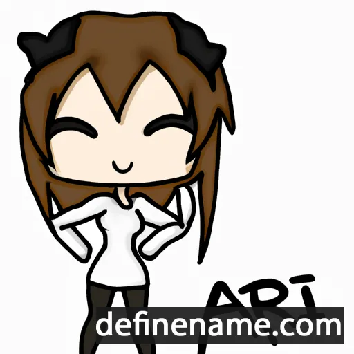 cartoon of the name Ae-ri