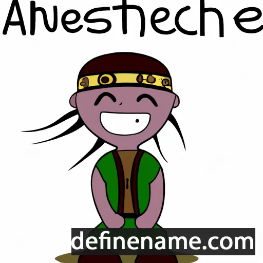 cartoon of the name Aénȯhea'eotse