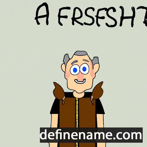 cartoon of the name Æscfrith