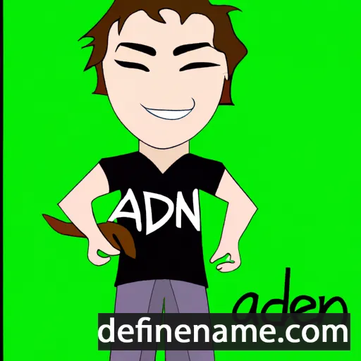 cartoon of the name Aeden