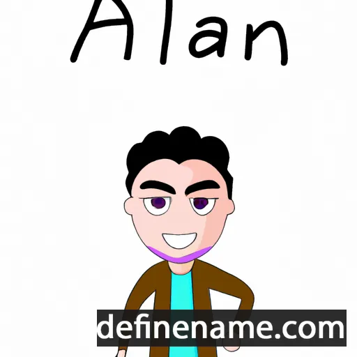 cartoon of the name Aelan