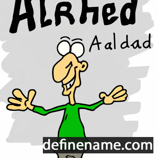 cartoon of the name Aelhard