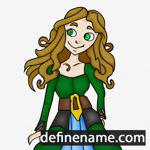 cartoon of the name Aelinor