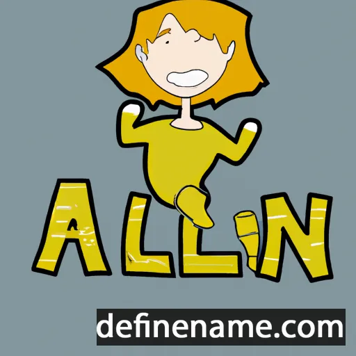 cartoon of the name Aellin