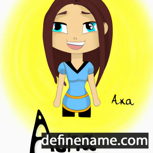 cartoon of the name Aenea