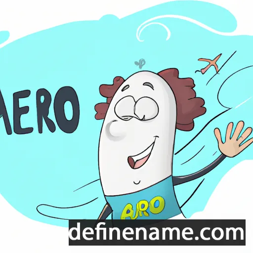 cartoon of the name Aero