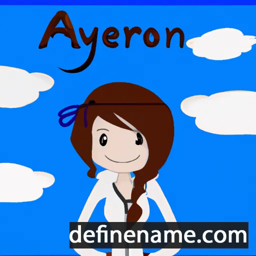 cartoon of the name Aerolynn