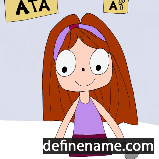 cartoon of the name Ágáta