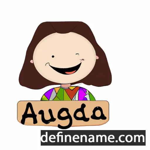 cartoon of the name Àgueda